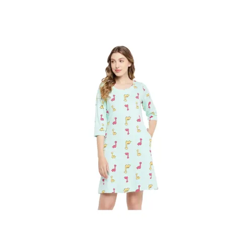 Image of Clovia Cotton Women Midi Night Gown