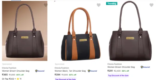 Image of Clovia Fashion bag Minimum 80% Discount