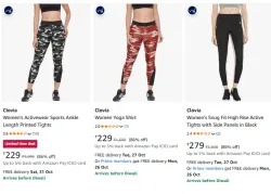 Clovia Leggings at minimum 86% Discount