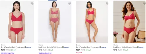 Image of Clovia Lingerie Sets & Accessories Upto 73% Discount