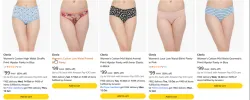 Clovia Panties at minimum 80% Discount