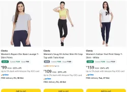 Clovia Tops, T-Shirts & Shirts Starting at @ 99