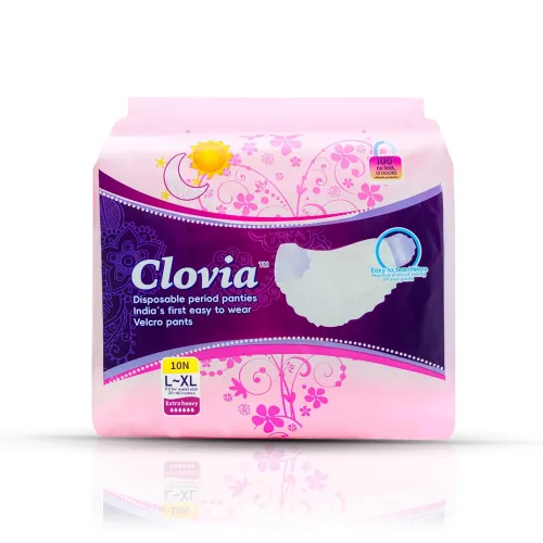 Image of Clovia Women Disposable Period Panties (Tape Style) for Heavy Flow - Premium (XL, 10 count)