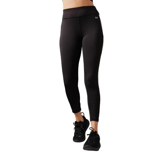 Image of Clovia Women's Activewear Ankle Length Tights In Black