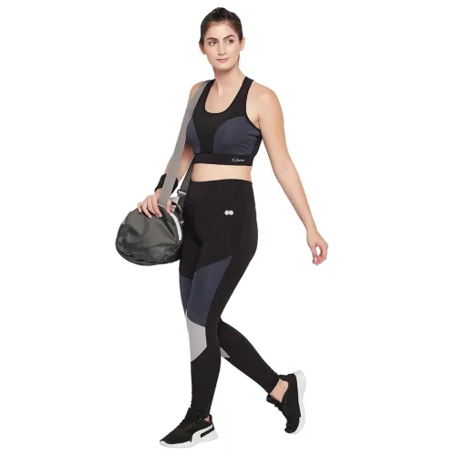 Image of Clovia Women's Slim Fit Sports Suit