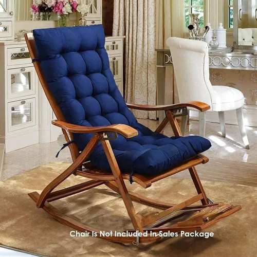 Image of cm great Cotton Solid Chair Pad Pack of 1  (ROYAL BLUE)