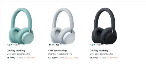 Image of Cmf By Nothing Headphones at minimum 50% Discount