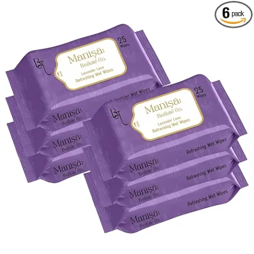 Image of Co. Lavender Luxe Refreshing Wet Wipes 150 Wipes (Pack of 6)