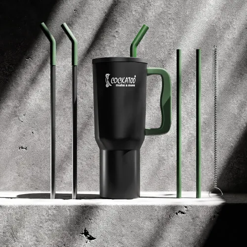 Image of Cockatoo 1.2L Insulated Tumbler Bottle Black
