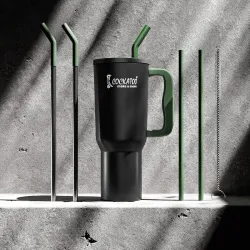Cockatoo 1.2L Insulated Tumbler Bottle Black