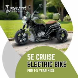 Cockatoo 5ECruise Rechargable Electric Kids Bike with Music&LED