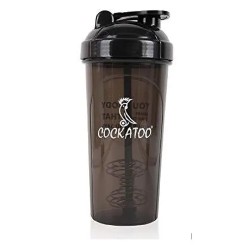 Image of Cockatoo CS-01 Plastic Shaker Bottle (Black, 700 Milliliters)