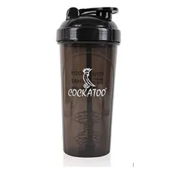 Cockatoo CS-01 Plastic Shaker Bottle (Black, 700 Milliliters)