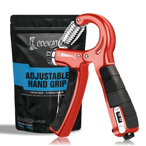 Image of Cockatoo Adjustable Digital Hand Grip Strengthener 5-60kg