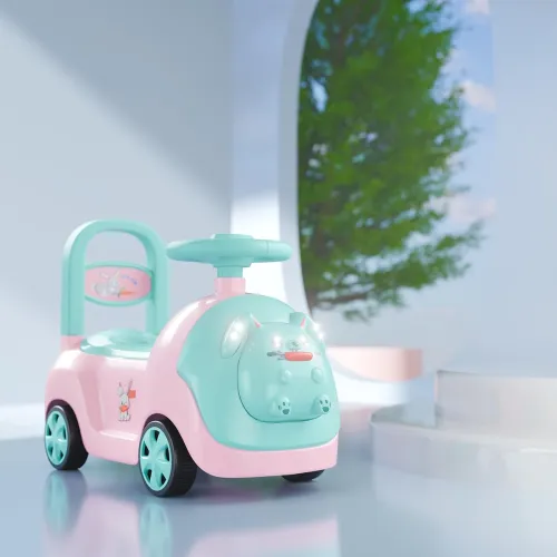 Image of Cockatoo-Kids Baby Bunny Swing Car with LED Lights & Music