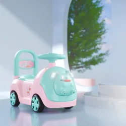 Cockatoo-Kids Baby Bunny Swing Car with LED Lights & Music