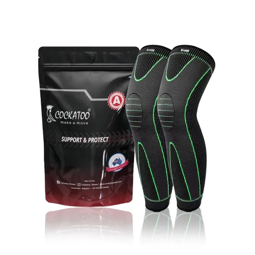 Image of Cockatoo Knee Support For Men, Knee Cap Compression Support for Gym Running, Cycling, Sports, Jogging, Workout Pain Reli