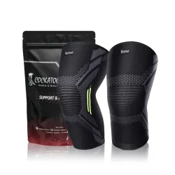 Cockatoo Knee Support Pair | Compression Fit | Pain Relief | Green
