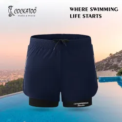 Cockatoo AM444-2 in 1 Mens Workout Running Short