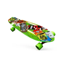Cockatoo PVC Skateboard | Penny Skateboard| Casterboard| Anti-Skid Board with 608Z Bearings | (22 x 6 Inch)