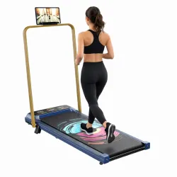 Cockatoo SmartWalk 2AHG Walking Pad for Home 2HP-3.5HP Peak, Under Desk Walk Pad with Handle, 3 Level Manual Incline 6 A