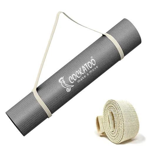 Image of Cockatoo YM100 Yoga Mat For Gym Workout and Yoga Exercise (4MM, Grey)