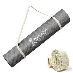 Cockatoo YM100 Yoga Mat For Gym Workout and Yoga Exercise (4MM, Grey)