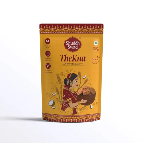 Image of Coconut Suji Thekua – Authentic Bihari Sweet Snack | Crispy & Handmade Treat Cookies Biscuit