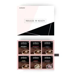 COCOSUTRA Drinking Chocolate Mix | 18 Single-Serve Sachets (20g Each) | 6 Flavours – Mocha, Caramel, Swiss Vanilla, Hazelnut, Mexican Spiced & Peppermint | Gluten Free & Vegan | Enjoy Hot or...