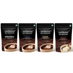 COCOSUTRA Hot Chocolate Mix Combo Pack of 4 (Each 100 g)