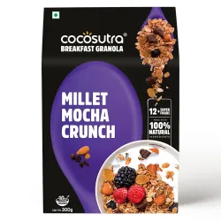 Cocosutra Millet Mocha Crunch Breakfast Granola - 300 g 