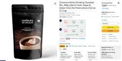 Cocosutra Mocha Drinking Chocolate Mix 500g Vegan Gluten-Free