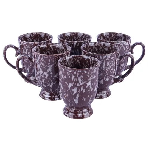 Image of Coffee Mugs, 280 ML, Snow Brown, Set of 6