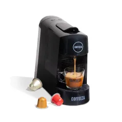 COFFEEZA Finero Next Pod Coffee Machine (Black), Espresso Coffee Maker | 20 Bar Pressure | Compatible with Nespresso Pods | Perfect coffee maker for Espresso & Cappuccino | 1-Year Warranty