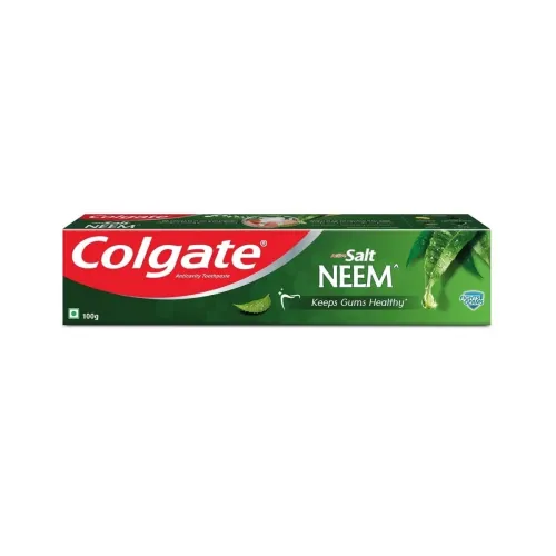Image of Colgate Active Salt Neem Toothpaste, Germ Fighting Toothpaste For Healthy, Tight Gums, Oral Care 100G