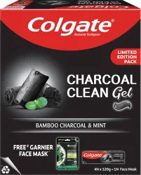 Colgate Charcoal Clean Toothpaste – 480g, Pack of 5