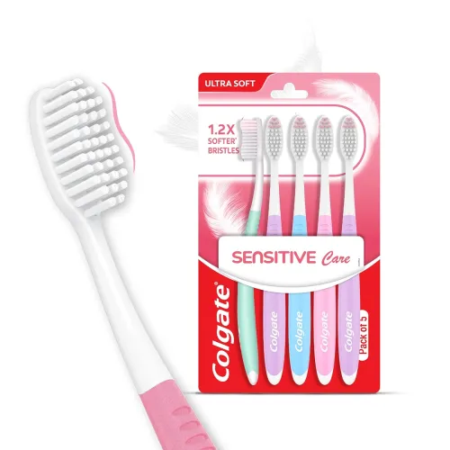Image of Colgate Gentle Sensitive Care Ultra Soft Bristles Toothbrush - 5Pcs