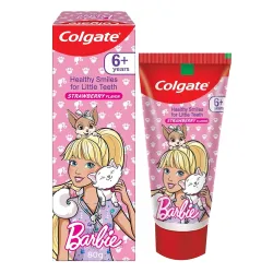 Colgate Kids Barbie Anticavity Toothpaste -Strawberry Flavour for Cavity Protection, Enamel Protection (80g)