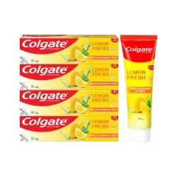 Colgate Lemon Fresh Whitening Gel Toothpaste (480 g, Pack of 4)