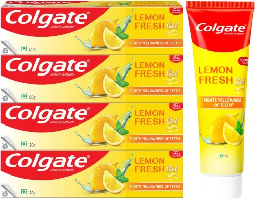 Image of Colgate Lemon Fresh Gel Tooth Paste (120g x 4)