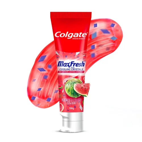 Image of Colgate MaxFresh Watermelon Blast Gel Toothpaste, with Cooling Crystals