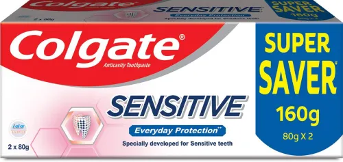 Image of Colgate Sensitive Everyday Protection Toothpaste (160 g, Pack of 2)