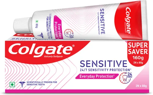 Image of Colgate Sensitive Everyday Protection Toothpaste (160 g, Pack of 2)