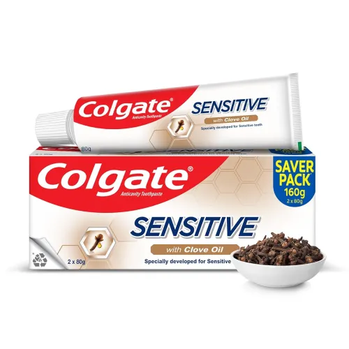 Image of Colgate Sensitive Toothpaste with Clove Oil, for Sensitivity Relief, 160g,