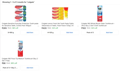 Image of Colgate Sensitive up to 60% Discount