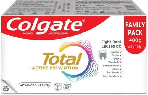 Image of Colgate Total Advance Health. Toothpaste (480 g, Pack of 4)