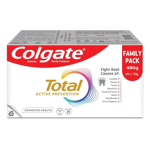Image of Colgate Total Advanced Health Anti-germ Toothpaste, 480g, Tooth Paste with 12-Hour Anti-Germ Protection, Whole Mouth Hea
