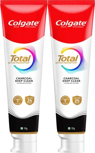 Image of Colgate Total Charcoal Deep Clean Antibacterial Toothpaste 300g