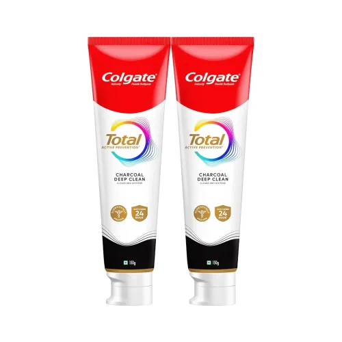 Image of Colgate Total 300g Charcoal Toothpaste Combo
