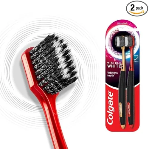 Image of Colgate Visible White O2 Toothbrush - 2pcs